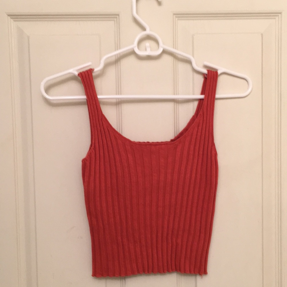 NWOT Burnt orange crop top